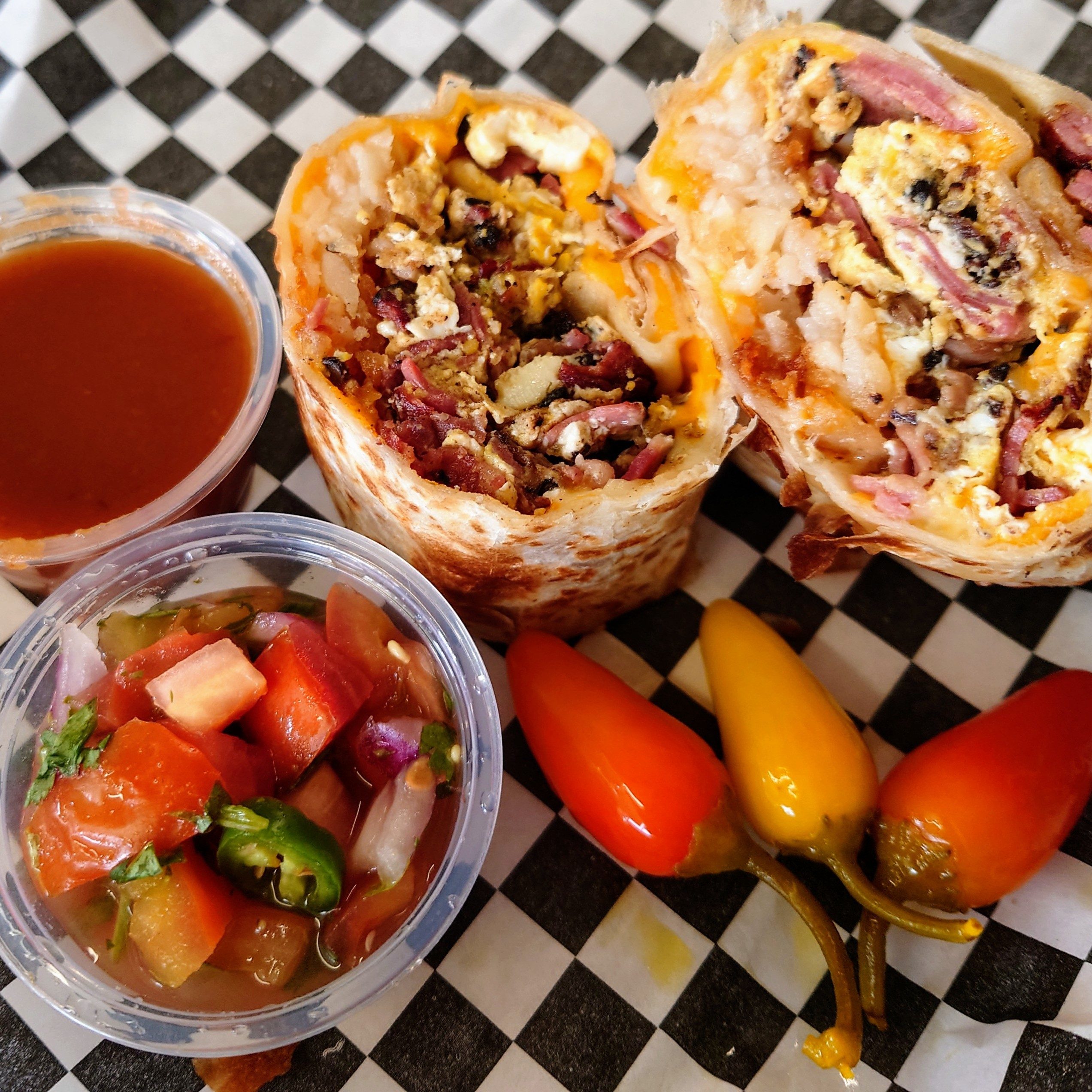 Bacon And Egg Burrito.