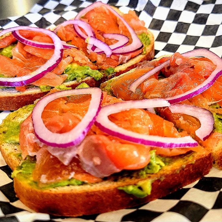 Cured Salmon Avocado Toast.
