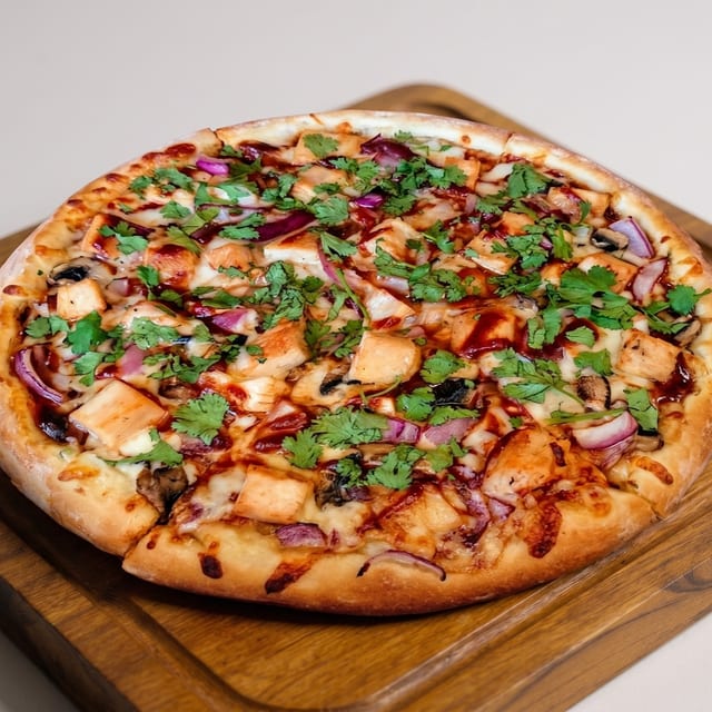 BBQ Chicken Pizza.
