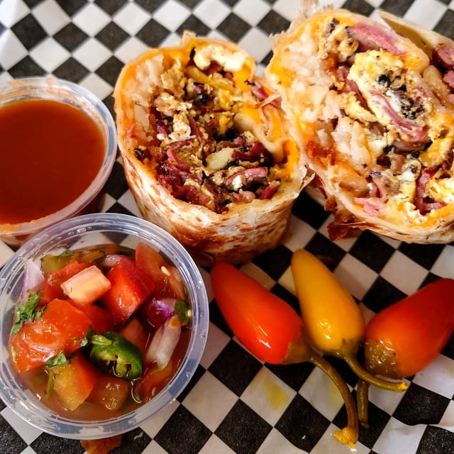Ham And Egg Burrito.
